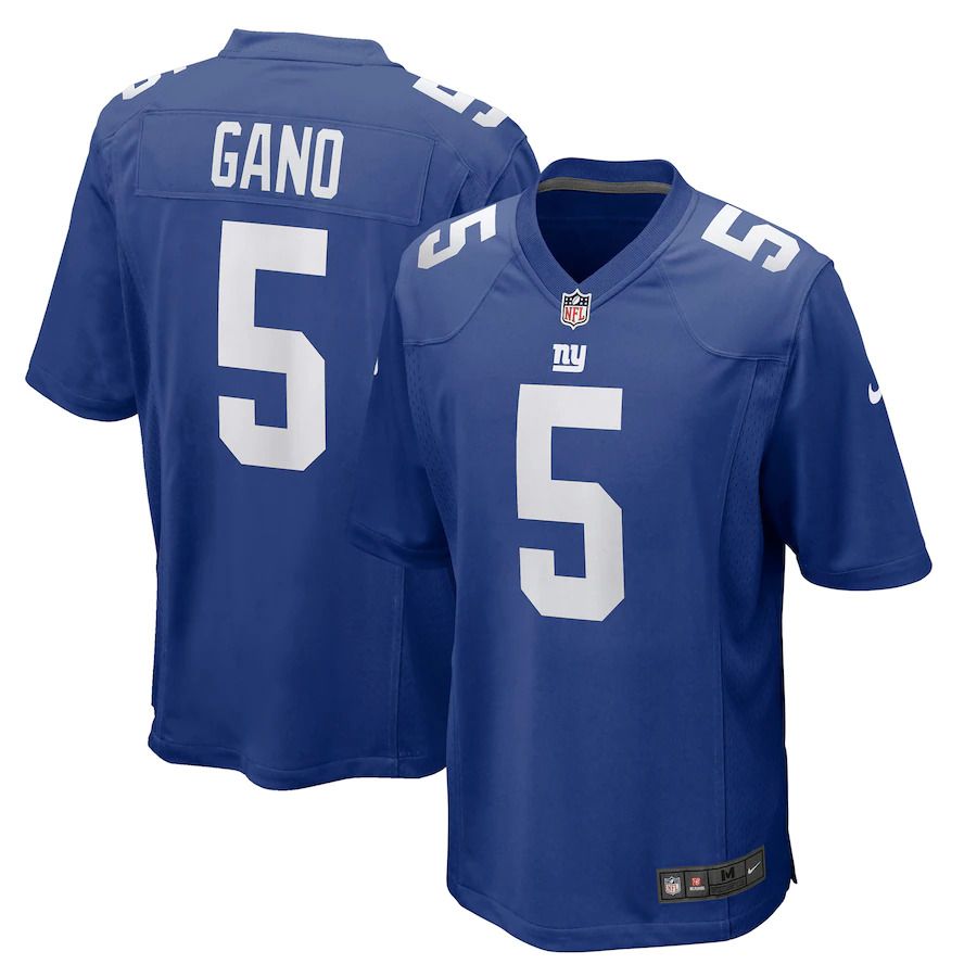 Men New York Giants #5 Graham Gano Nike Royal Game Player NFL Jersey